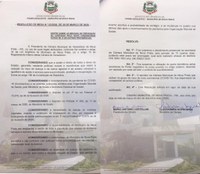 Câmara adora medidas de prevenção em virtude do novo coronavírus