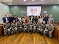 Cerimônia de apresentação dos novos soldados da Brigada Militar