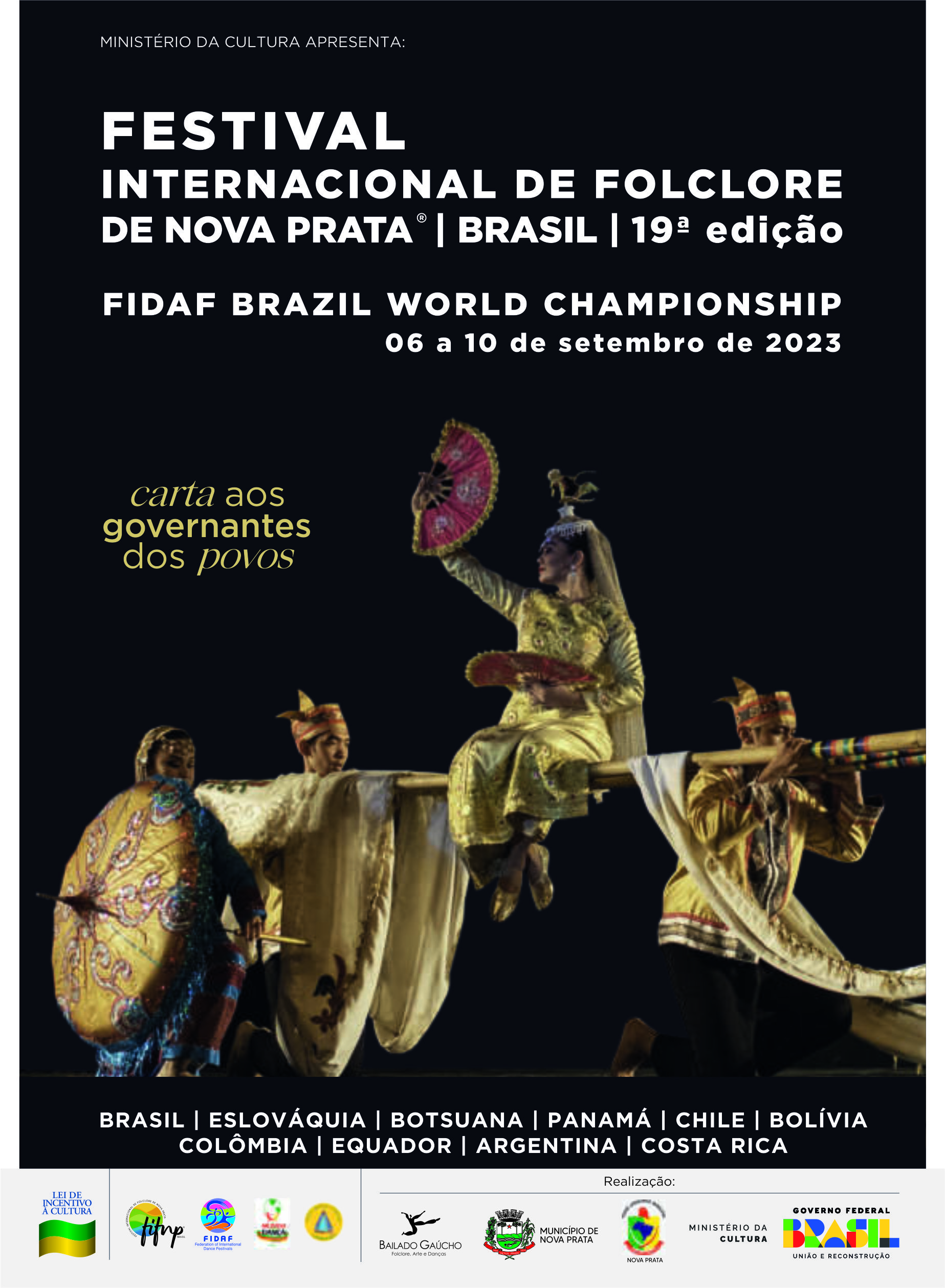 Nova Prata promove o 19º Festival Internacional de Folclore