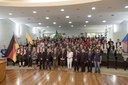 Recepção dos grupos do Festival Internacional de Folclore